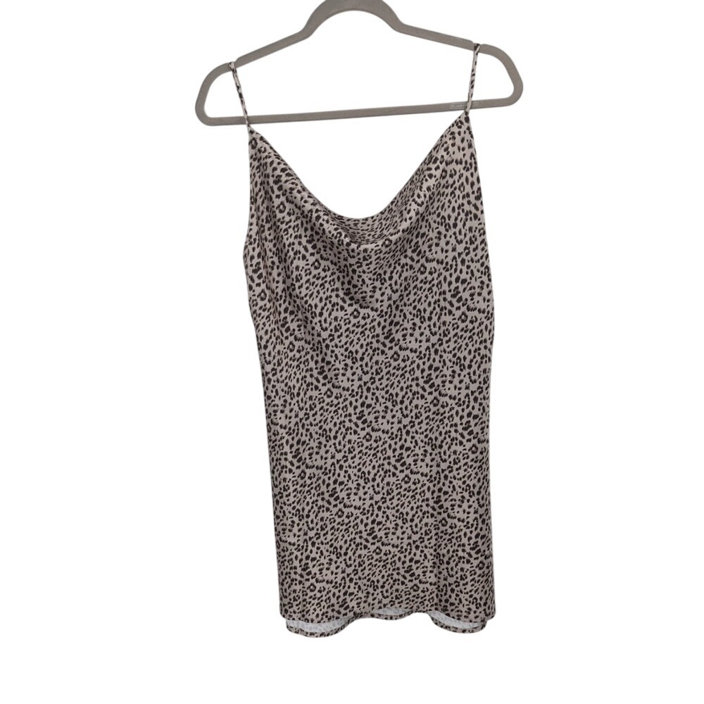 Pali women's leopard dress spaghetti strap size 8 new‎ tags